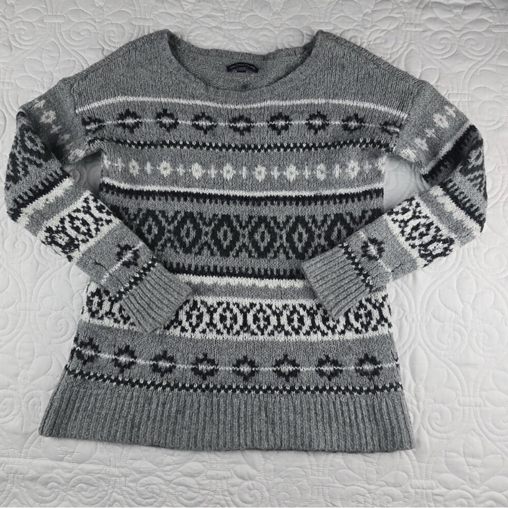 American Eagle Outfitters women's Fair Isle wool blend sweater size Small